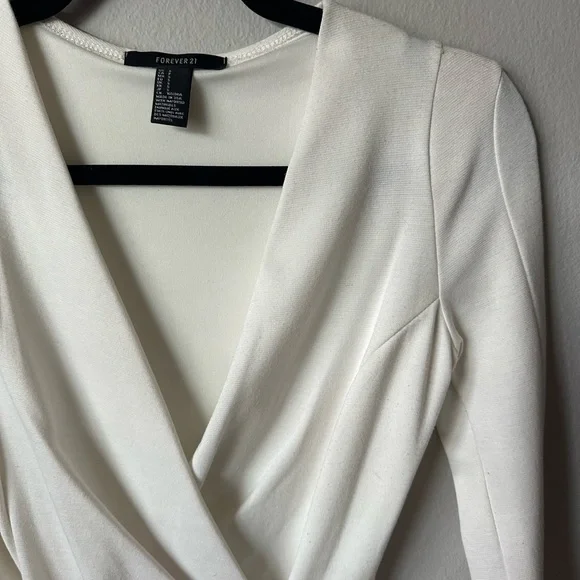Forever 21 White Long Sleeve Dress - Picture 2 of 6